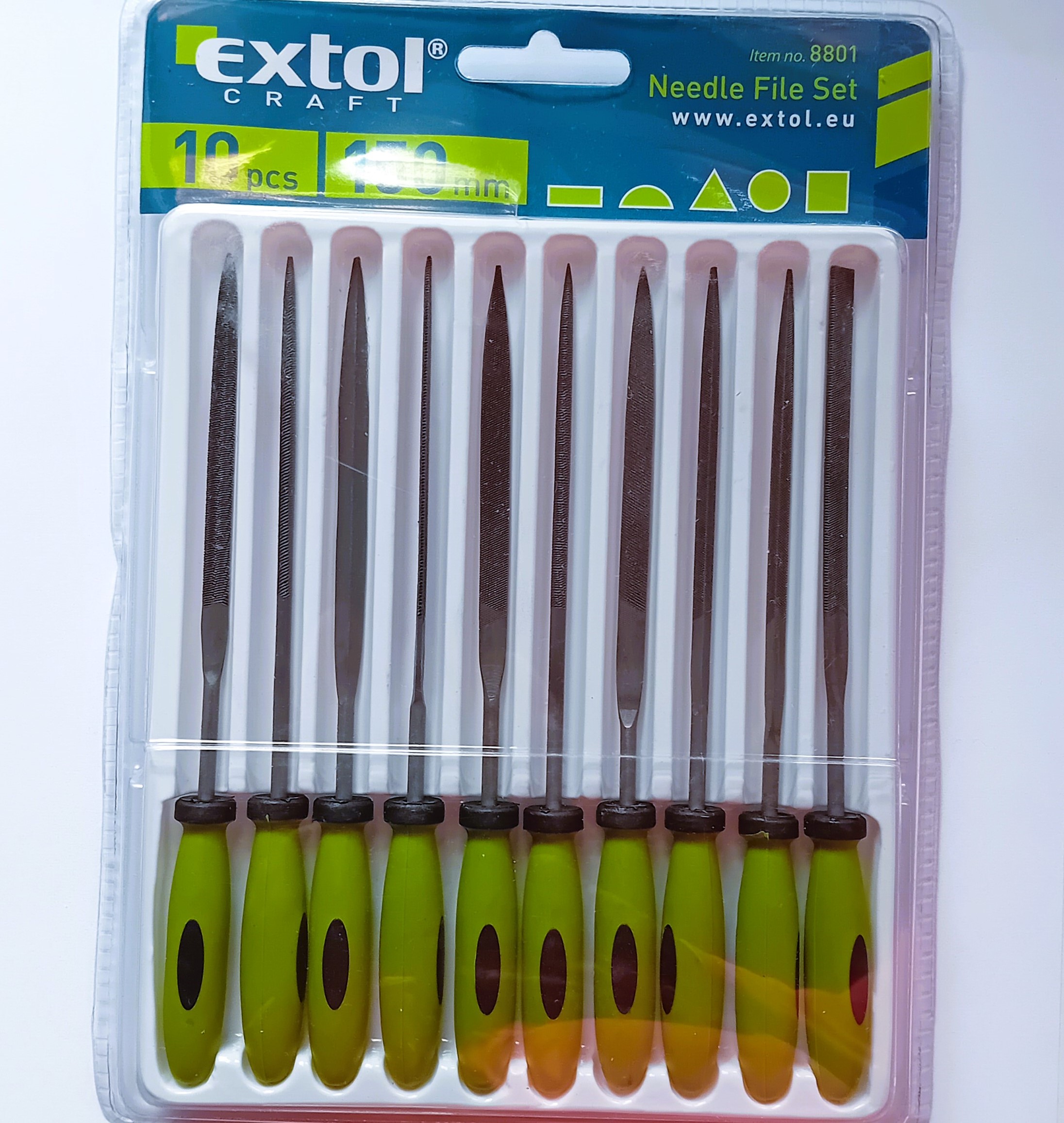 Jehlové pilníky ocel/10 ks Extol
